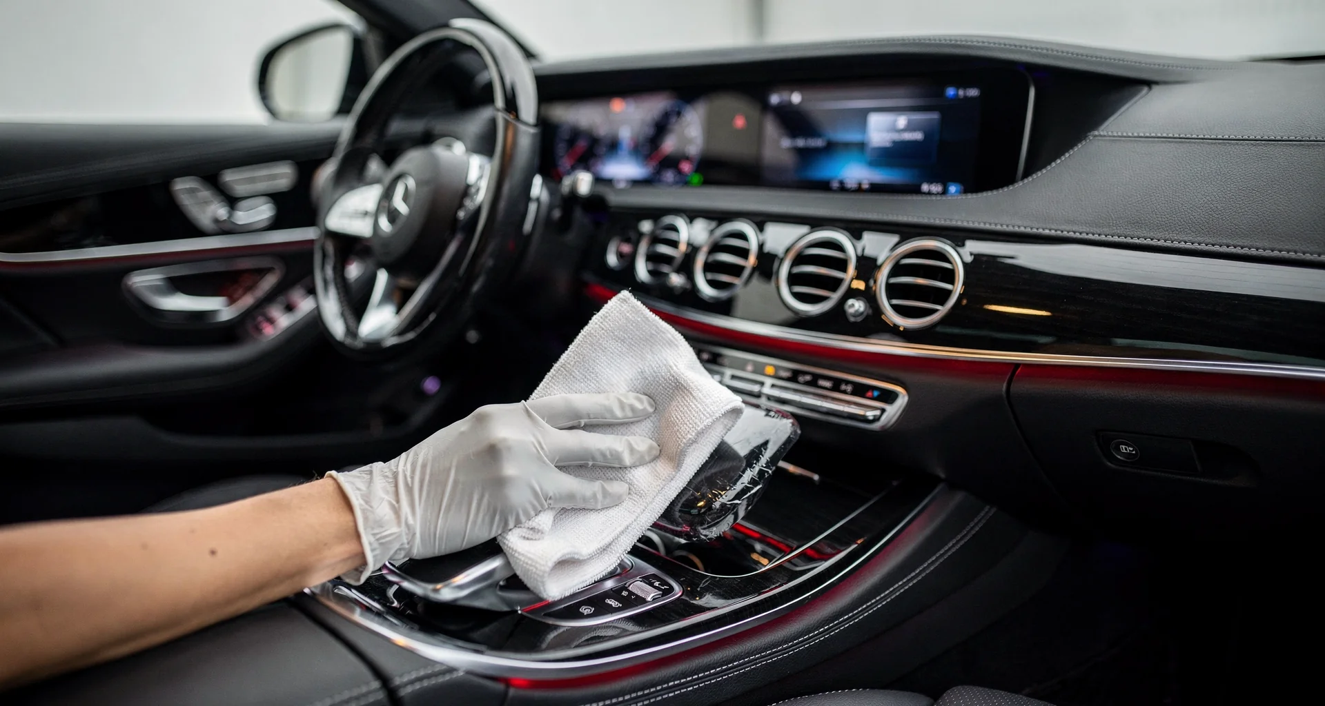 Pristine cockpit and dashboard detailing